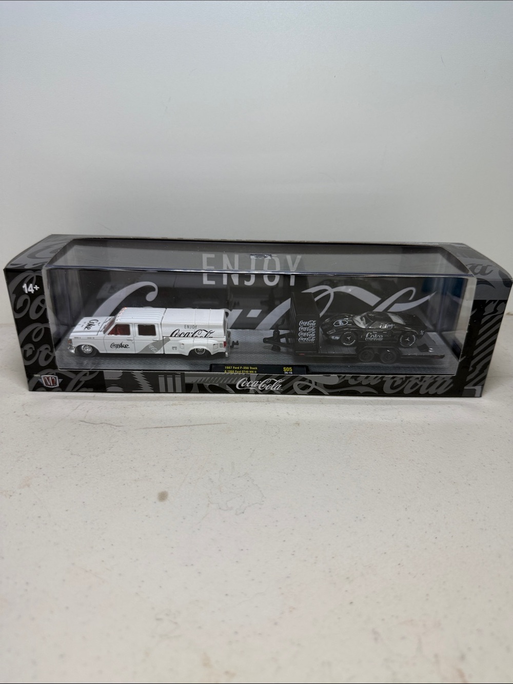 M2 machine Coca Cola Black & White Die-Cast Vehicle Display Set